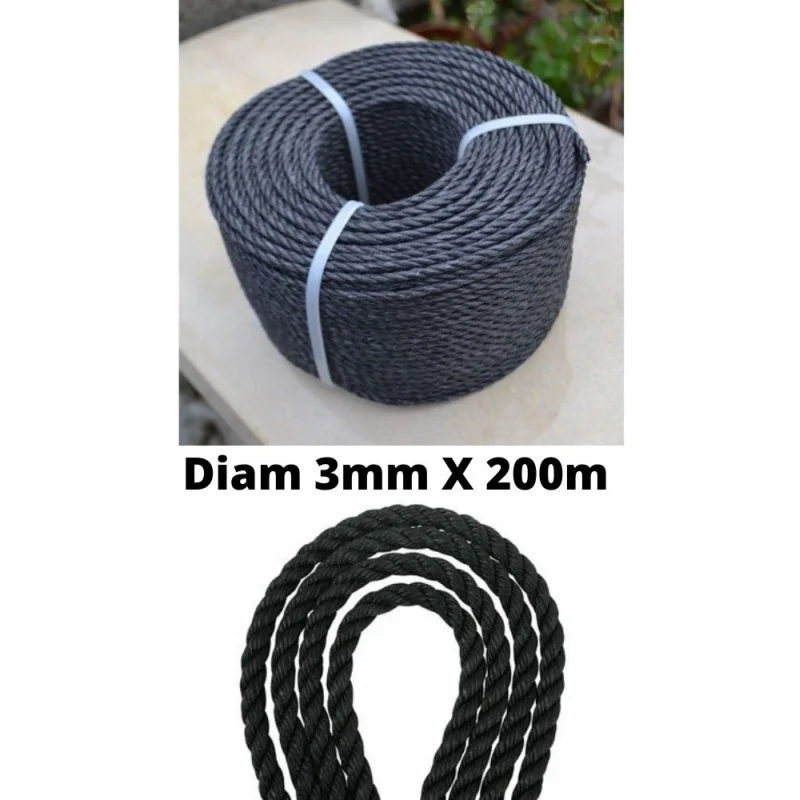 CORDE PE Diam3mmX200m ANTI UV