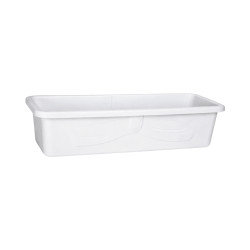 Jardinière rectangulaire blanche