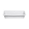 Jardinière rectangulaire blanche