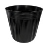 Pot Rond Noir Souple Strié 8,4L