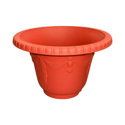 Pot Rond Décor Classique Rouge 10,9L