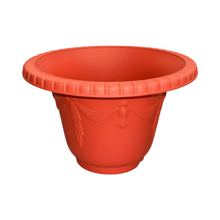 Pot Rond Décor Classique Rouge 10,9L