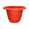 Pot Rond Décor Classique Rouge 29,8L
