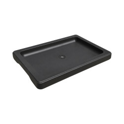 Soucoupe Rectangulaire Noire 16,5cm