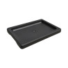 Sous-plat rectangulaire noir – 16,5 × 12 cm