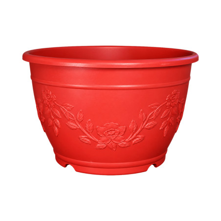 Pot Rond Décor Floral Terracotta 126,4L