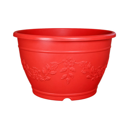 Pot Rond Décor Floral Terracotta 165L