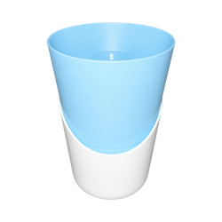 Pot Bleu clair avec sous-plat 0,9L