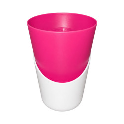 Pot Rose avec sous-plat 0,9L
