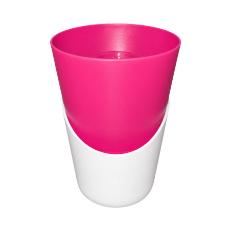 Pot Rose avec sous-plat 0,9L