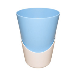 Pot Bleu clair avec sous-plat 3,7L