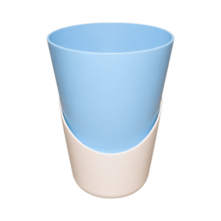 Pot Bleu clair avec sous-plat 3,7L