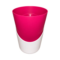 Pot Rose fuchsia avec sous-plat 3,7L