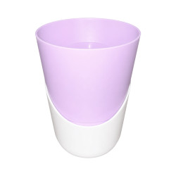 Pot Rose pastel avec sous-plat 0,9L