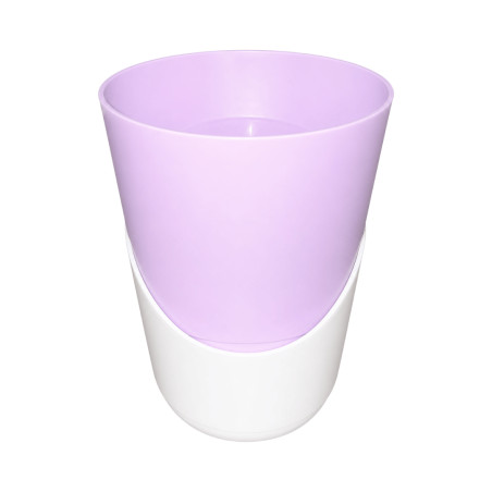 Pot Rose pastel avec sous-plat 0,9L