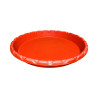 Soucoupe Ronde Ondulée Terracotta 42,5cm