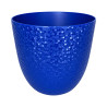 Cache-pot Plastique Bleu Texturé 1,4L