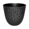 Cache-pot Plastique Noir Texturé 2,1L