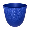 Cache-pot Plastique Bleu Texturé 14,8L