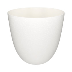 Cache-pot Plastique Blanc Texturé 14,8L