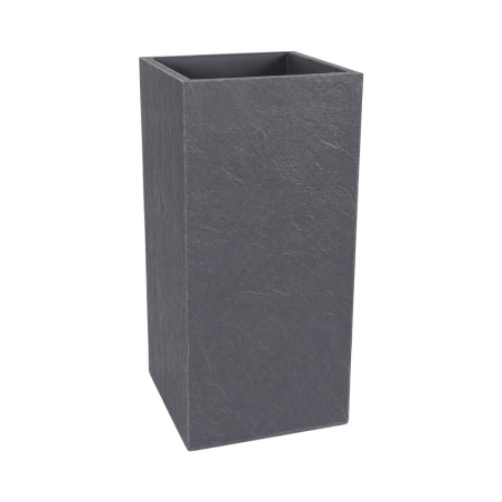 Pot carré haut Gris anthracite 31L