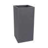 Pot carré haut Gris anthracite 31L