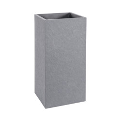 Pot carré haut Gris clair 31L