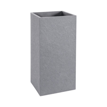 Pot carré haut Gris clair 31L