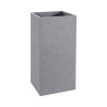 Pot carré haut Gris clair 31L