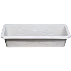 Jardinière rectangulaire blanche