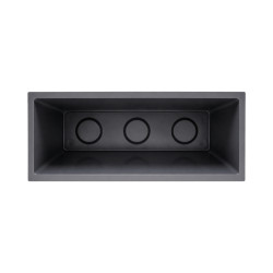 Muret jardinière Gris anthracite 116L