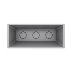 Muret jardinière Gris clair 116L