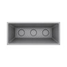 Muret jardinière Gris clair 116L