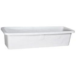 Jardinière rectangulaire blanche