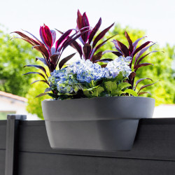 Jardinière balcon Gris anthracite 19.5L