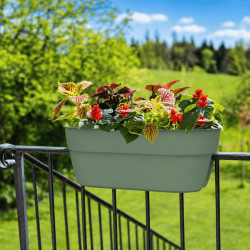 Jardinière balcon verte 19.5L