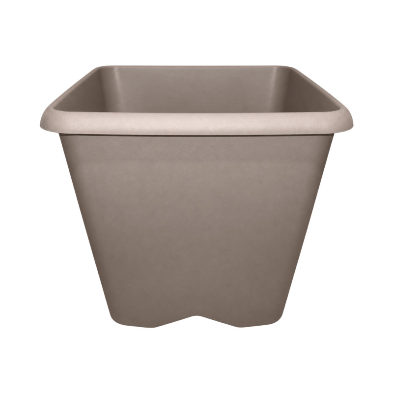 Pot carré taupe 8.6L