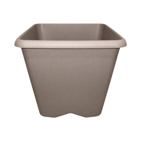 Pot carré taupe 8.6L
