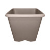 Pot carré taupe 8.6L