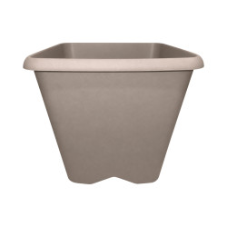 Pot carré taupe 15.2L