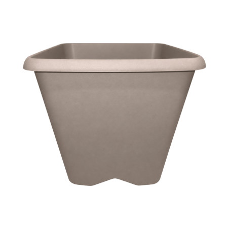 Pot carré taupe 15.2L