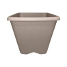 Pot carré taupe 15.2L