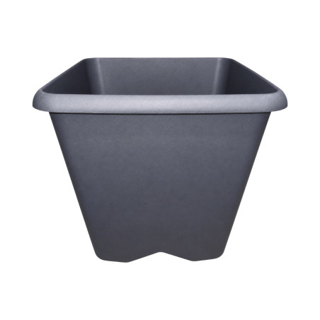 Pot carré gris anthracite 15.2L