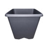 Pot carré gris anthracite 15.2L