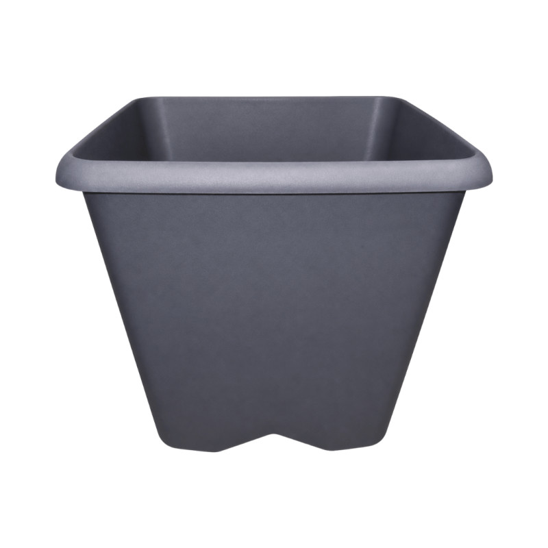 Pot carré gris anthracite 24.2L