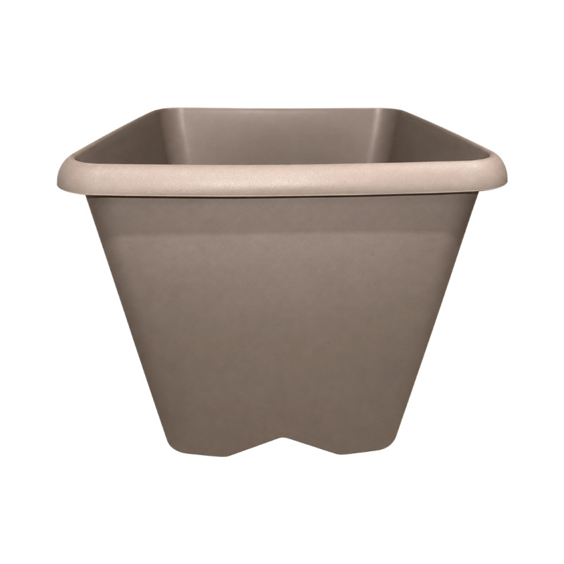 Pot carré taupe 35.6L