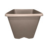 Pot carré taupe 35.6L