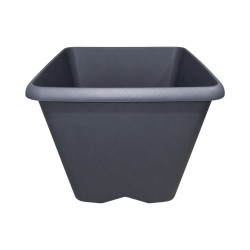 Pot carré gris anthracite 35.6L