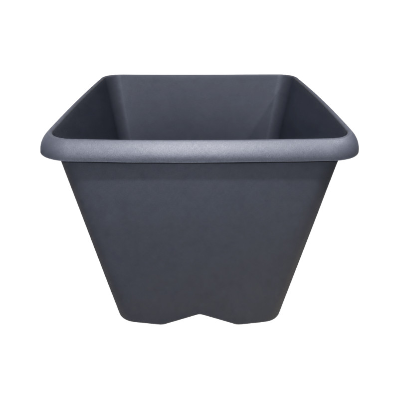 Pot carré gris anthracite 35.6L