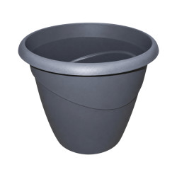 Pot rond gris anthracite 2L